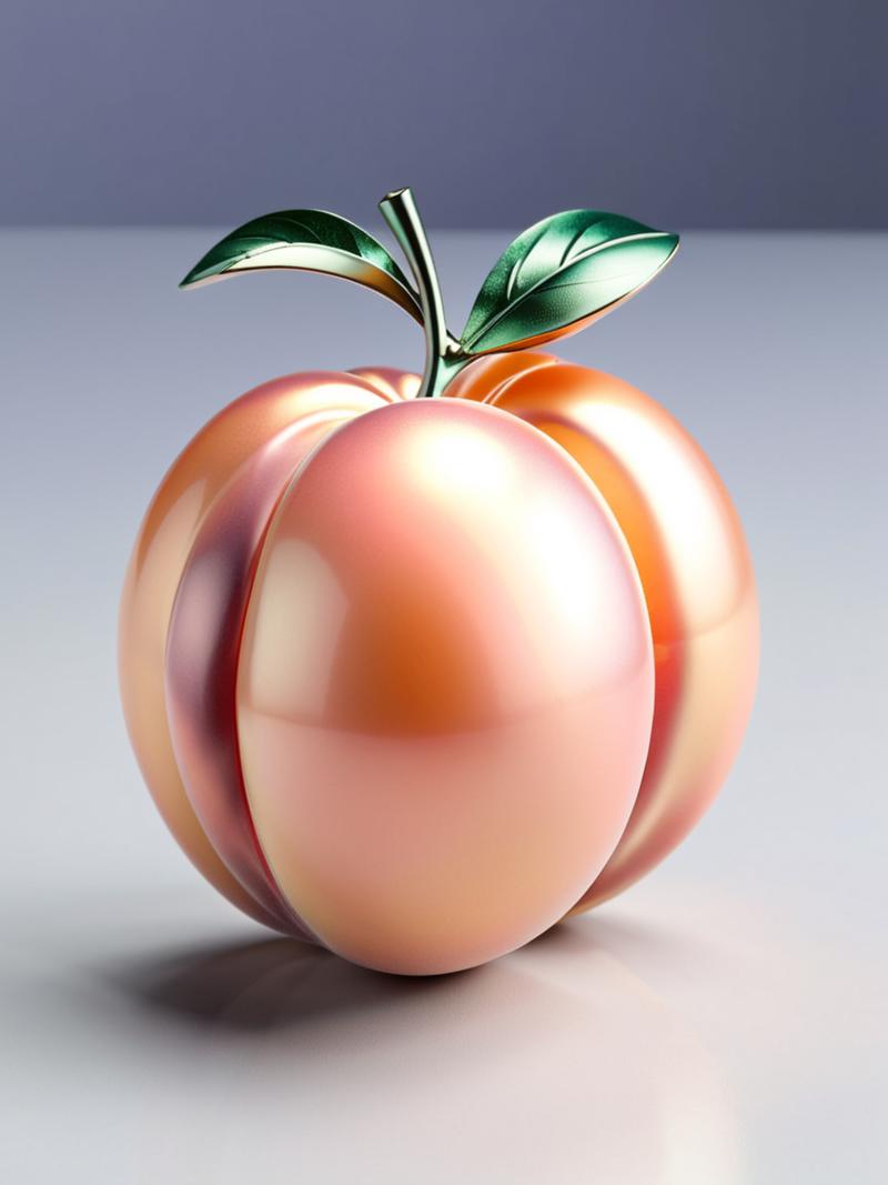 02132-2555730878-peach made of l1qu1dp34rl, metal, pearlescent,  _lora_liquidpearlXL_1_.png